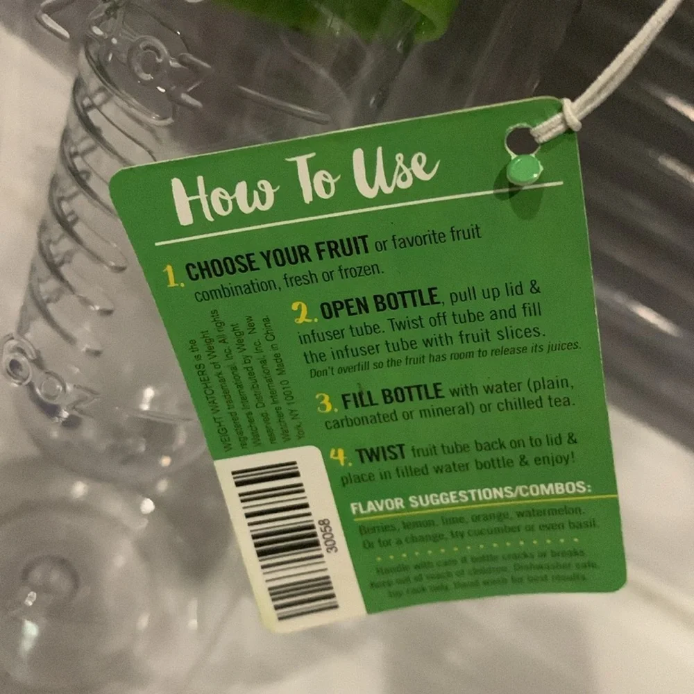 Fruit infuser Bottle NEW 24 Fl Oz BPA Free Leak Proof Twist cap Use Both Ways - Picture 6 of 7